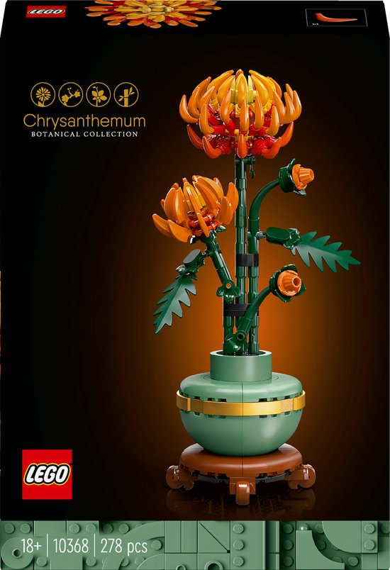 LEGO Icons Chrysant - Botanical Collection - 10368 van LEGO