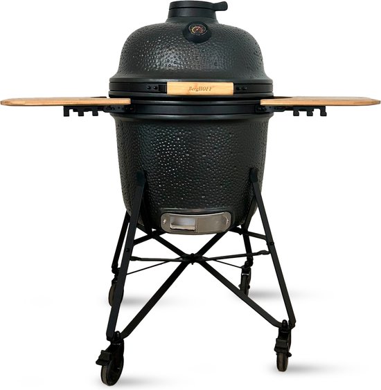 LEO Keramische BBQ oven antraciet 58cm - Grijs - van Merkloos