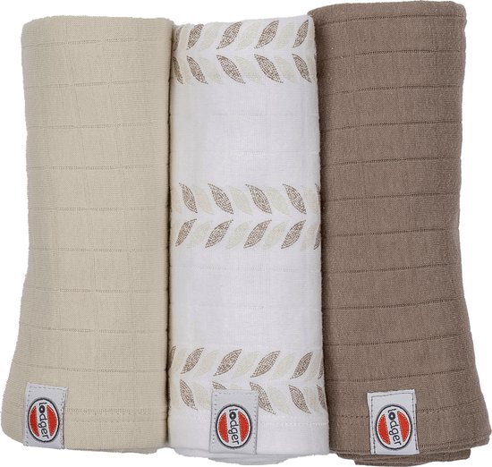Lodger Hydrofiele luier 70x70 cm - Pure zachtheid - Absorberend - Beige van Lodge