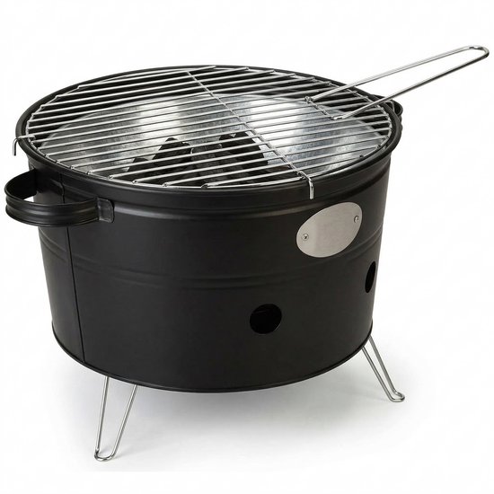 Lomera Draagbare Barbecue - Draagbare BBQ - Houtskoolbarbecue - Houtskool BBQ - Tafel BBQ - Tafelbarbecue - Tafelgrill - Mini BBQ - Camping Barbecue - Barbecue voor Strand - Barbecue voor Park - Barbecue voor Balkon van Merkloos