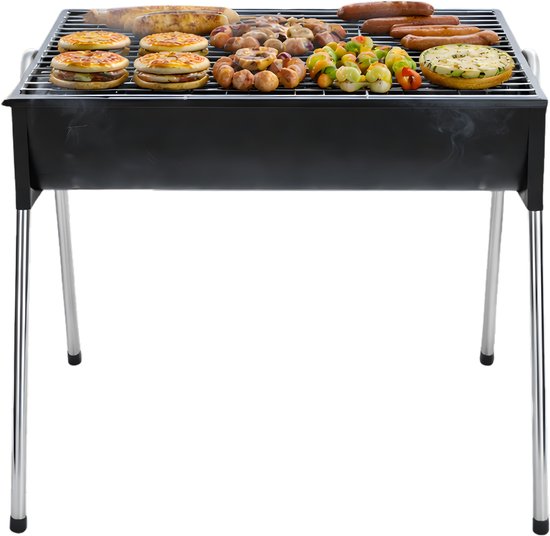 Lomera Houtskoolbarbecue - Houtskool Bbq - Barbecue - Bbq - Draagbare Bbq - Camping Bbq - Balkon Bbq - Kleine Barbecue - Draagbare Houtskoolbarbecue - Compacte Bbq van Merkloos