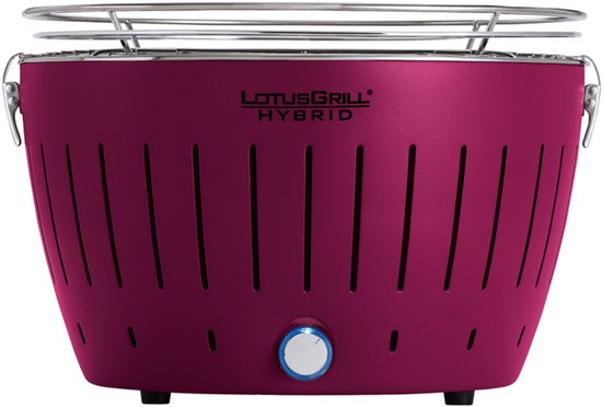 LotusGrill Classic Hybrid Tafelbarbecue - Ø350mm - Paars van LotusGrill