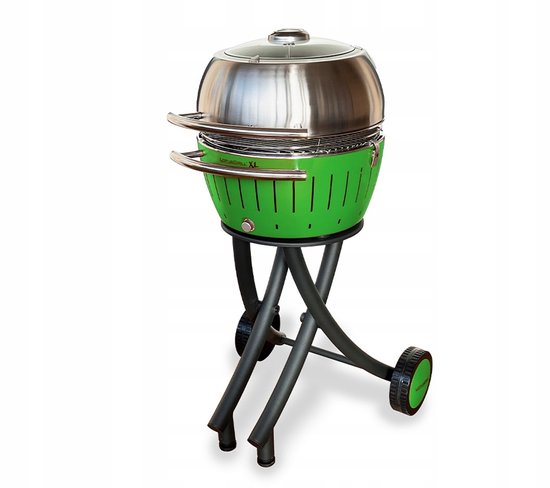 LotusGrill XL Rookvrije Houtskoolgrill met Onderstel - Groen