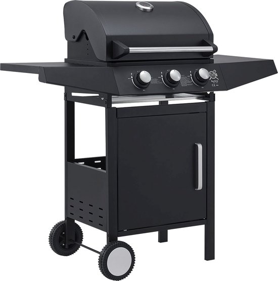 Lousiana Gasbarbecue - 3 branders - Zwart van Garden Plus