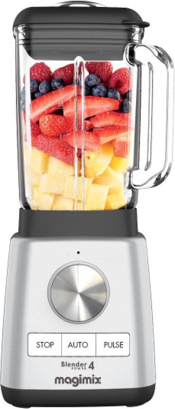 Magimix Power Blender - Smoothie Maker 1,8 Liter - Ice Crusher - Mat Chroom van Magimix