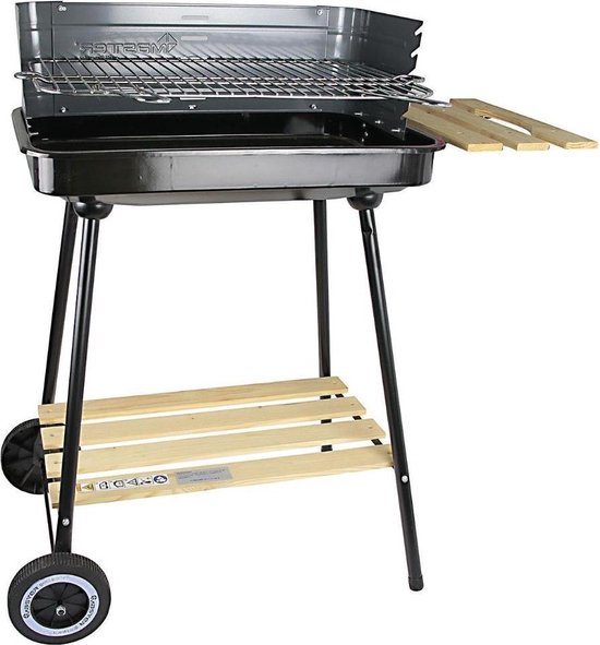 Master Grill MG905 Rechthoekige grillwagen met zijplank barbecuetrolley van Master