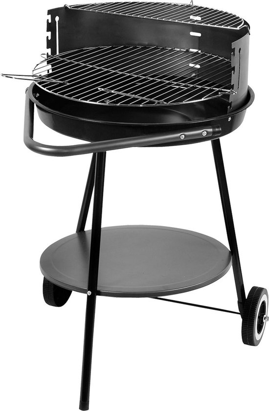 Master Grill MG911 - Kogelbarbecue - 49cm - Staal - Transportwielen