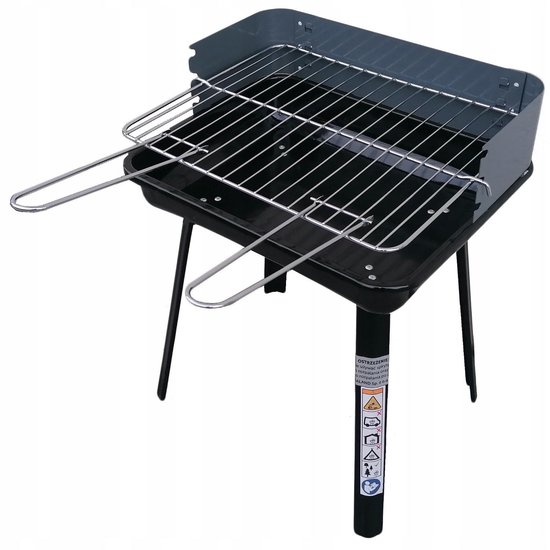 Master Grill MG936 - Houtskoolbarbecue - Draagbaar - Opvouwbaar van Merkloos