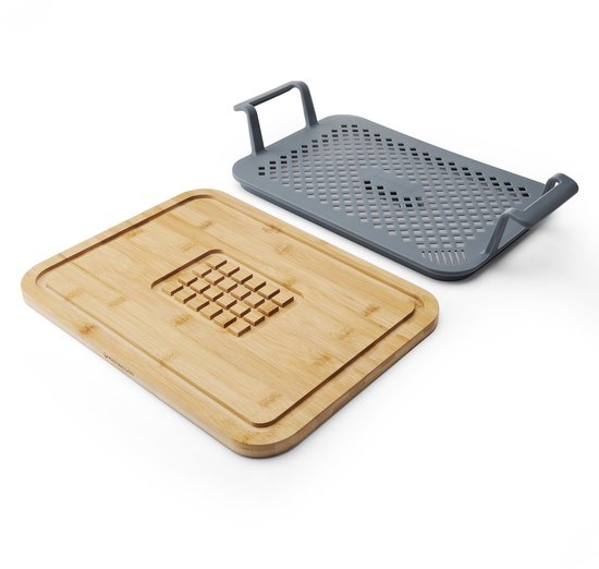 MasterClass Braad & Rust Set met Handgrepen | Siliconen | Hout | 2st. van MasterClass