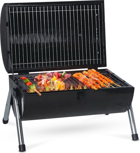 MaxxGarden Houtskool Barbecue - Grilloppervlak (LxB) 38 x 52 cm - Met Dubbel Grill Vlak - Zwart van MAXXgarden