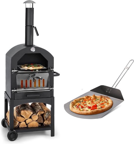 MaxxGarden Pizza oven buiten - Houtgestookte Pizza oven - Houtskool Barbecue - Pizza BBQ Smoker - 45 x 65 x 158cm van MAXXgarden