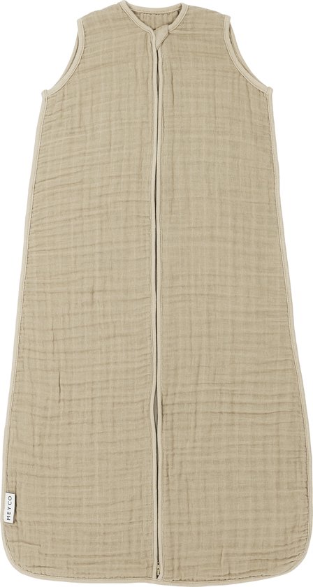 Meyco Baby Uni pre-washed hydrofiele slaapzak zomer - sand - 70cm van Meyco