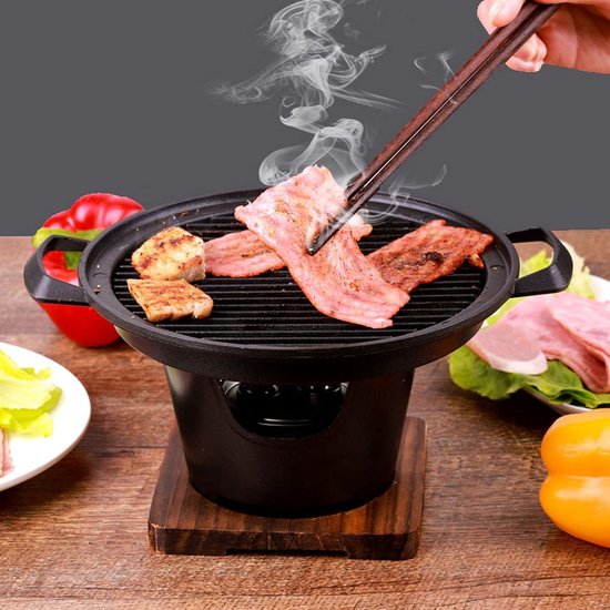 Mini-barbecue tafelgrill voor camping en picknick - draagbare rookvrije BBQ voor thuis van MINI