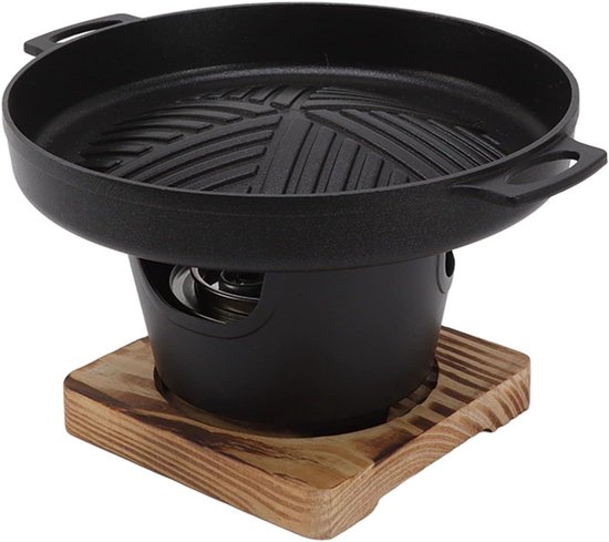 Mini BBQ Grill Stick Proof Rookloze Japanse Tafelblad Grill Indoor Kleine Barbecue Pot Koreaanse Familie Barbecue Kachel Draagbare Tafelblad Barbecue Grill voor Camping Picknick