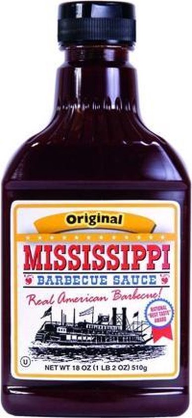 Mississippi - Barbecue saus original - 440ml van Merkloos