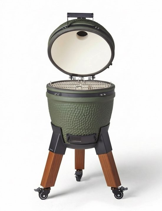 Moddern - Green Original - aluminium hout-look poten met wielen met rem - 8 tot 12 personen van Merkloos