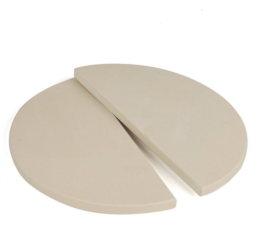 Moddern heatdeflector platen halve maan 2 stuks van Big Green Egg