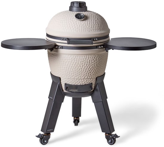 Moddern sandy stone Complete kamado - houtskoolbarbecue van Merkloos