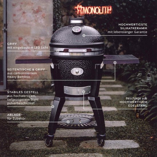 Monolith - Avantgarde LeChef - Stand Alone (zonder onderstel) - Kamado barbecue van Monolith