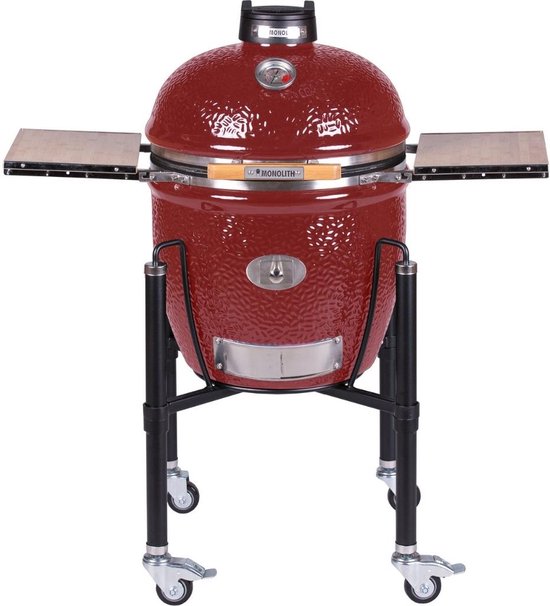 Monolith - kamado -Houtskoolbarbecue - Classic - PRO2.0 - rood - met onderstel- 46 cm van Monolith