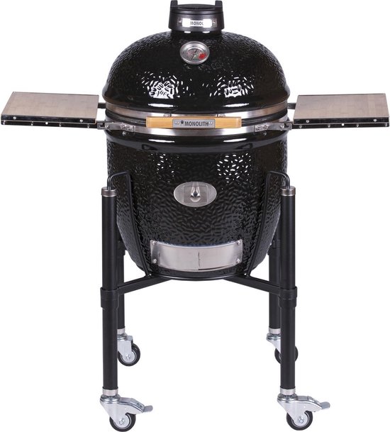 Monolith - kamado -Houtskoolbarbecue - Classic - PRO2.0 - zwart - met onderstel- 46 cm van Monolith