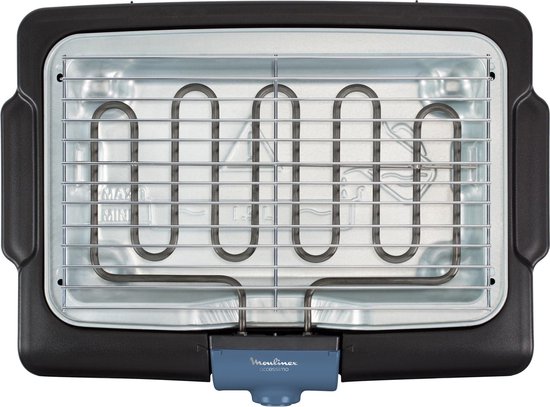 Moulinex BG134812 Barbecue Tafelblad Electrisch 2100W - Zwart, Blauw, Zilver barbecue van Moulinex