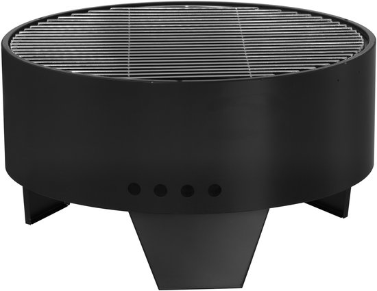 ‎Mustang Bonfire Basis Grill + vuurkorf Del Ray – 59 x 59 x 33 cm – Robuuste Vuurkorf & Grill/BBQ in één