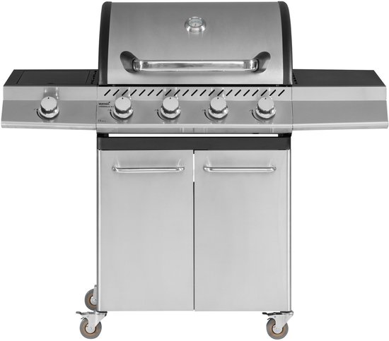 Mustang Gasbarbecue Louisville 4+1 – RVS met 4 Branders en Zijbrander – 16 kW | Luxe Buitenkeuken