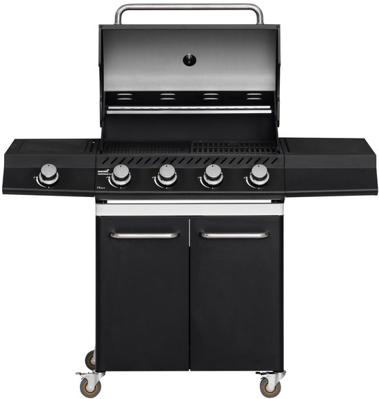 Mustang Gasbarbecue Nashville 4+1 – met 4 Branders en Zijbrander – 16 kW | Groot Grilloppervlak