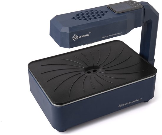 Namajunas - Elektrische Barbecue - Grillplaat - electrische bbq - Tafel Grill - Grill apparaat - Tepanyaki bakplaat - Afwasmachinebestendig - Uitscheidbaar anti-aanbak BBQ-plate - voor tuin kamperen koken binnen buiten - Intelligente aanraakschermmod van Namajunas