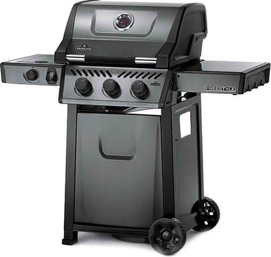 Napoleon Freestyle 365, 3 hoofdbranders, met zijbrander, graphite van Napoleon