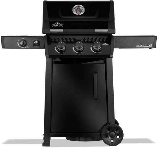 Napoleon Freestyle 365 door flame - side black LPG van Merkloos