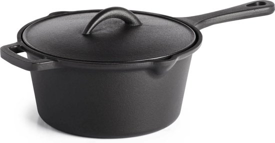 Napoleon Gietijzeren sauspan & deksel van Merkloos