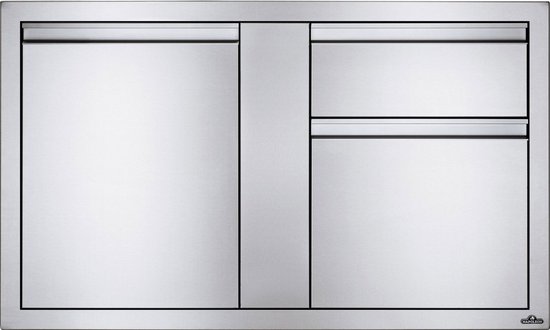 Napoleon grills - Inbouwdeur en afvalkast combinatie groot (115x71 cm)