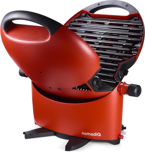 nomadiQ BBQ 3.0 - De ultieme lichtgewicht draagbare gas BBQ / Grill - Barbecue voor op de camping & vakantie - Terra Rood van nomadiQ