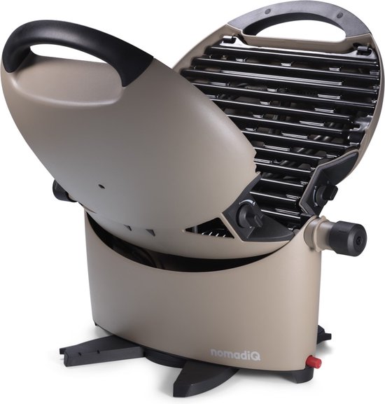 nomadiQ BBQ 3.0 - De ultieme lichtgewicht draagbare gas BBQ / Grill - Barbecue voor op de camping & vakantie - Urban Gray van nomadiQ