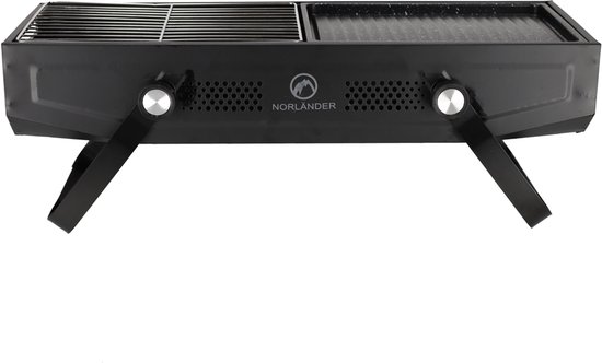 NORLÄNDER Outdoor BBQ met Grill Zwart van Norlander