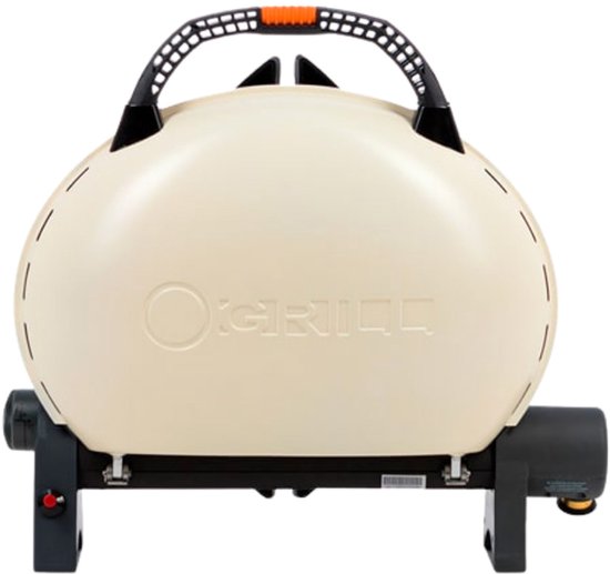 O-Grill 500 Gas BBQ - Draagbare Gas BBQ - Compact & Krachtig - Camping / Balkon - Crème