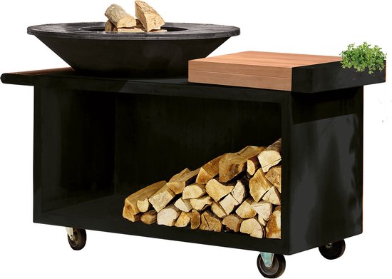 OFYR Island Black 100 Pro Teak Wood van Merkloos