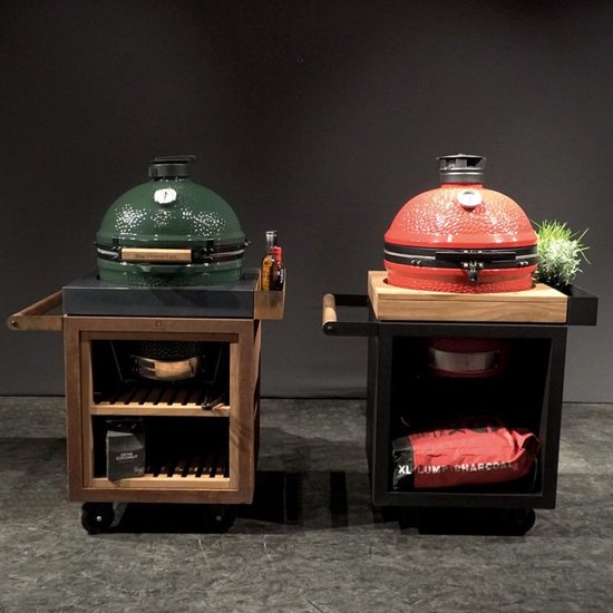 OFYR Kamado Table 65 PRO BBQ tafel - Corten - Concrete - BGE van OFYR