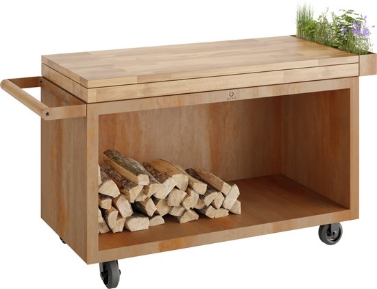 OFYR Mise en Place Tafel Corten 135 PRO Teakhout van OFYR