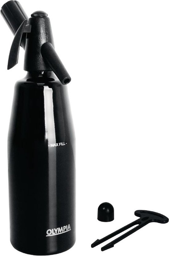Olympia soda sifon zwart 1L