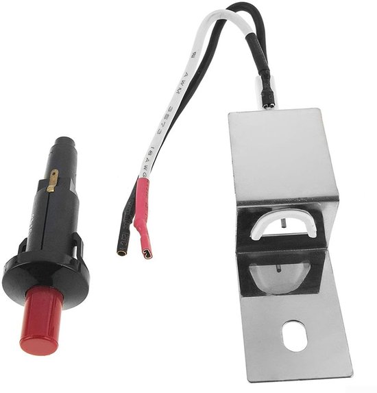 Ontstekingsset voor gasbarbecues, ontstekingsset voor gasgrills, 60092 gasbrander met drukknop voor Weber Q300 Q3000 gasgrill-barbecue-ontstekingsset van Weber