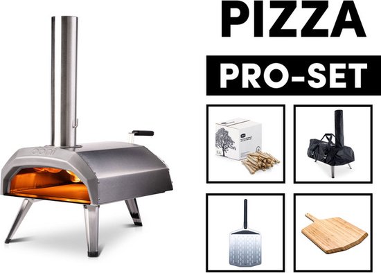 Ooni PIZZA PRO SET Karu 12 hout of houtskool gestookte van Merkloos