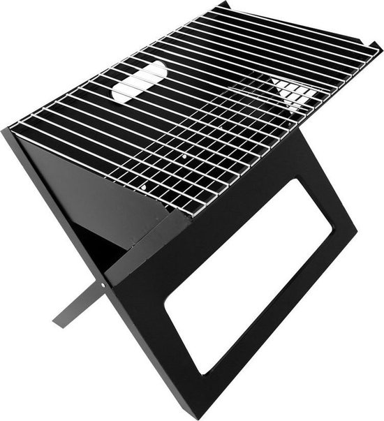 Opvouwbare Barbecue \/ Draagbare BBQ Houtskoolbarbecue \/ Zwart