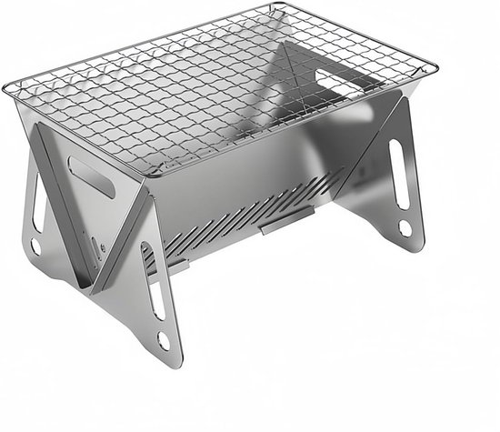 Opvouwbare BBQ - barbecue houtskool - Houtskoolbarbecues - Camping barbecues- Barbeque - Voor 1-2 Personen - Camping Picknick Outd van Merkloos