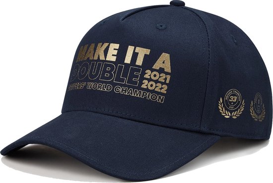 Oracle Red Bull Racing Max Verstappen 2022 World Champion Cap - Max Wereldkampioen cap - F1 2022 - Formule 1 - van Oracle Red Bull Racing
