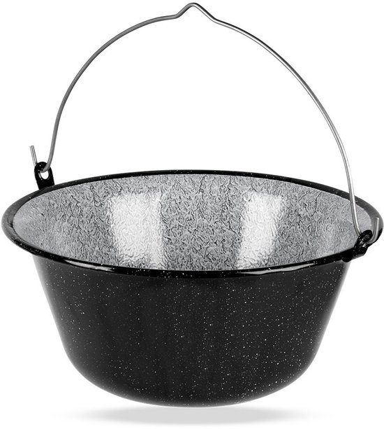 Orion - Hongaarse Ketel - Emalie - 13L - Roestvrij Staal - Ophangbaar van Merkloos