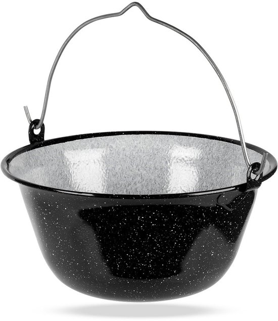 Orion - Hongaarse Ketel - Emalië - 9,5 l - Geschikt voor Kampvuur van Merkloos