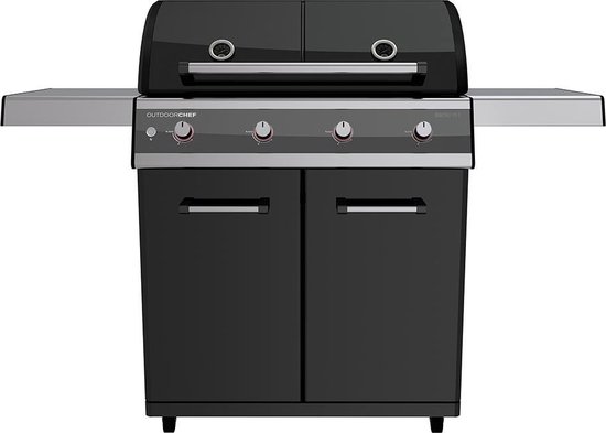 Outdoorchef Dualchef 415 G D-line BBQ zwart van Outdoorchef